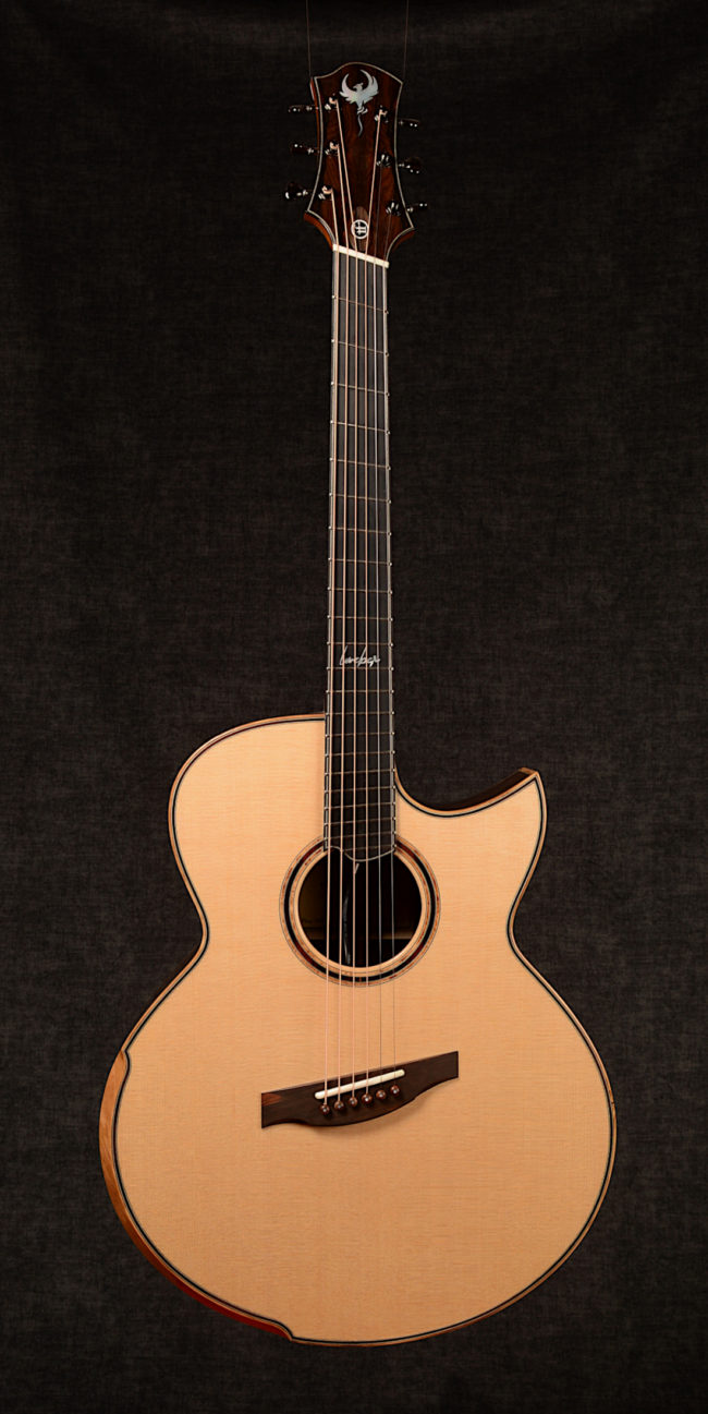 jumbo fanned fret ziricote